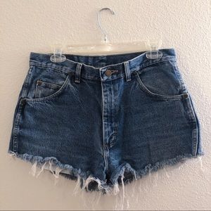 Wrangler High Waisted Jean Shorts